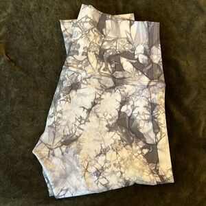 Lululemon Wunder under high rise grey tie dye full length leggings